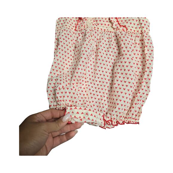 Pink Chicken Heart Print One-Piece Size: 12/18M - Picture 2 of 5